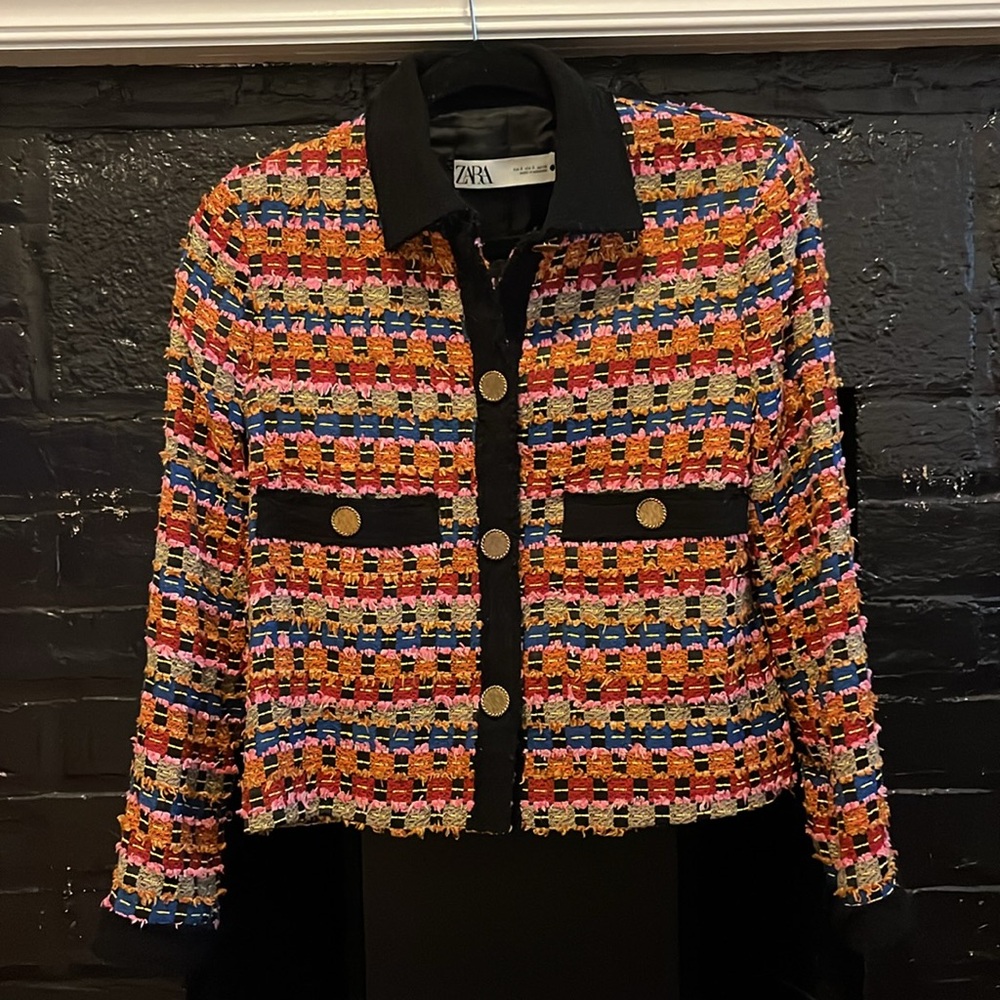 Multicolor Tweed Zara Jacket